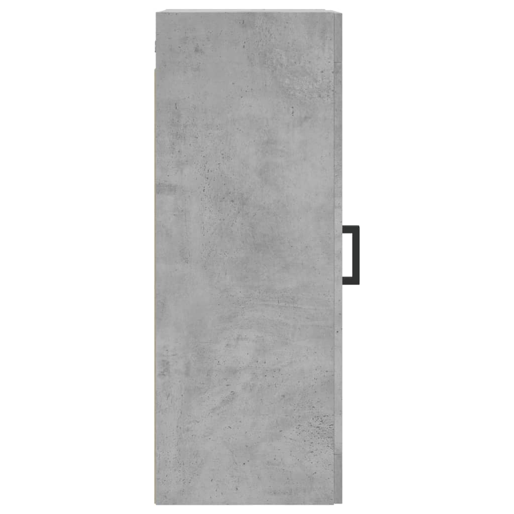 Dulap montat pe perete, gri beton, 34,5x34x90 cm Lando - Lando