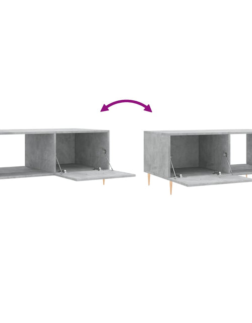 Загрузите изображение в средство просмотра галереи, Măsuță de cafea, gri beton, 90x50x40 cm, lemn prelucrat Lando - Lando
