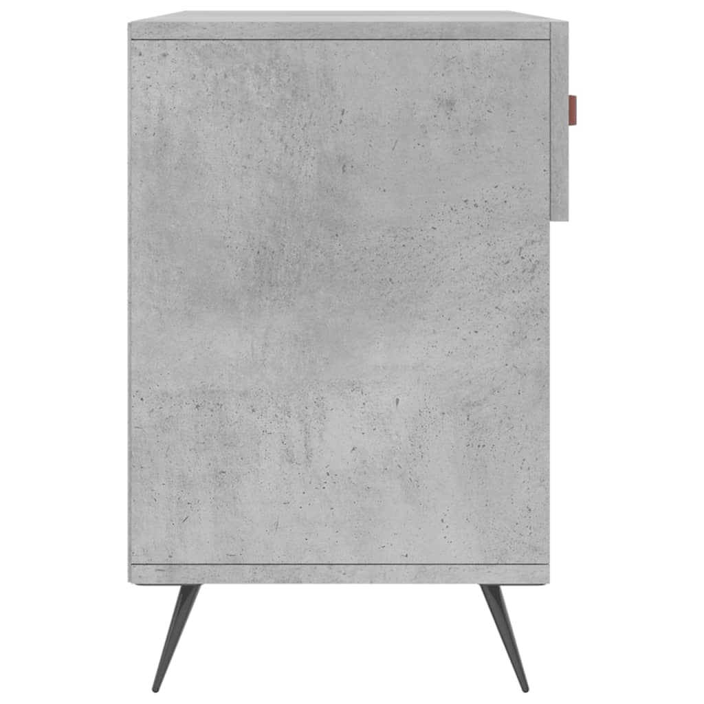 Bancheta pantofar, gri beton, 102x35x55 cm, lemn prelucrat Lando - Lando