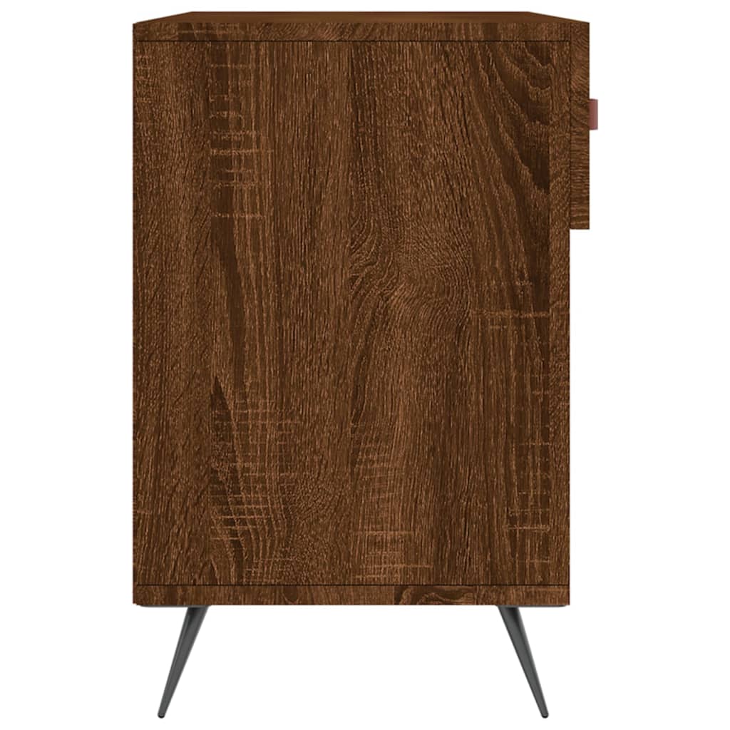 Bancă de pantofi, stejar maro, 102x35x55 cm, lemn prelucrat Lando - Lando