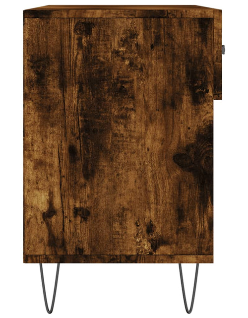 Загрузите изображение в средство просмотра галереи, Bancă de pantofi, stejar fumuriu, 102x35x55 cm, lemn prelucrat Lando - Lando
