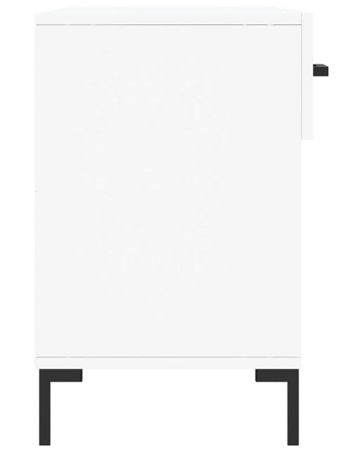 Загрузите изображение в средство просмотра галереи, Bancă de pantofi, alb, 102x35x55 cm, lemn prelucrat Lando - Lando
