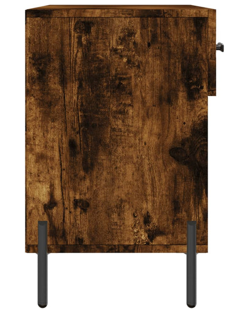Încărcați imaginea în vizualizatorul Galerie, Bancă de pantofi, stejar fumuriu, 102x35x55 cm, lemn prelucrat Lando - Lando
