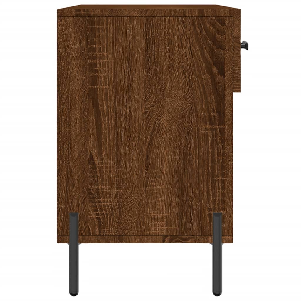 Bancă de pantofi, stejar maro, 102x35x55 cm, lemn prelucrat Lando - Lando