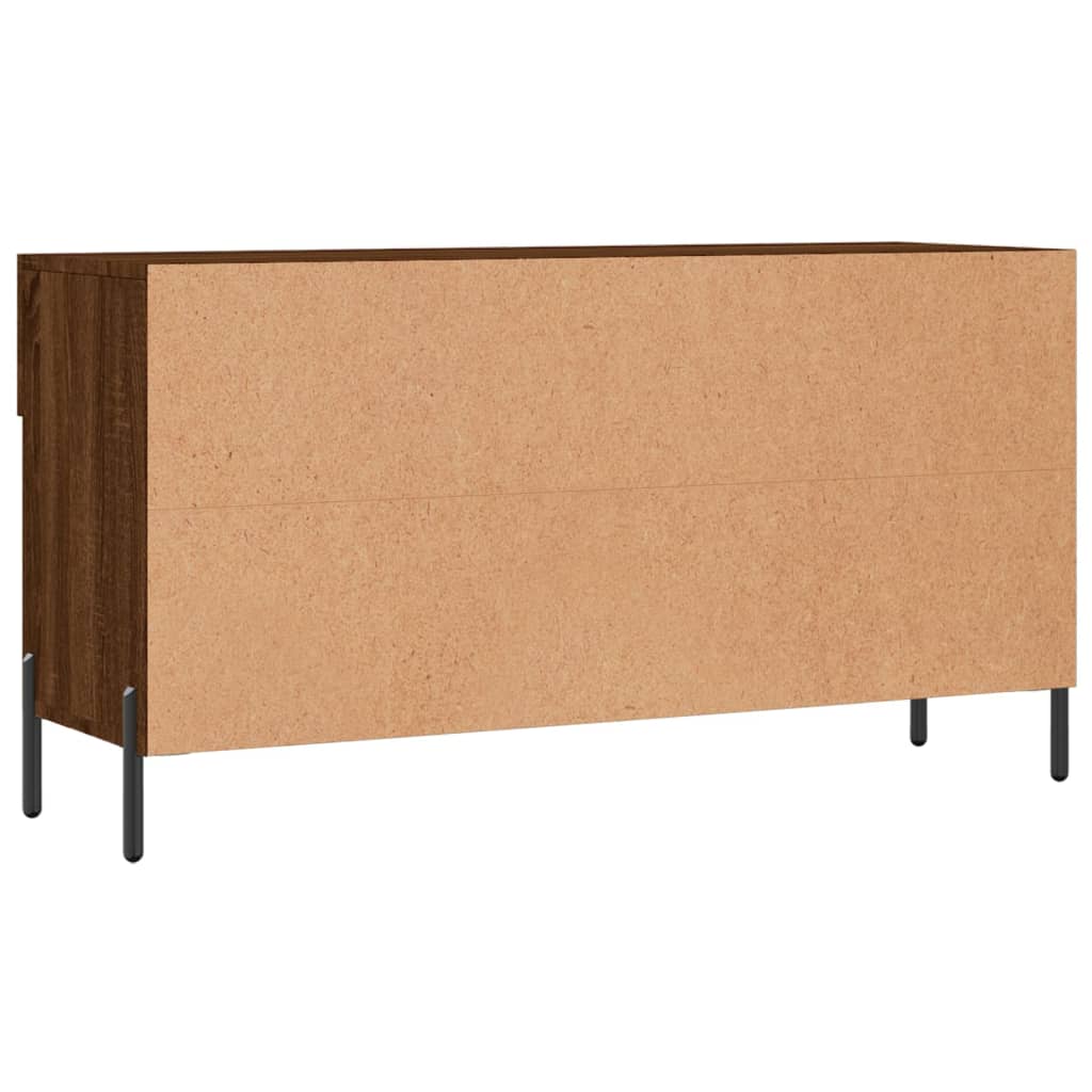 Bancă de pantofi, stejar maro, 102x35x55 cm, lemn prelucrat Lando - Lando