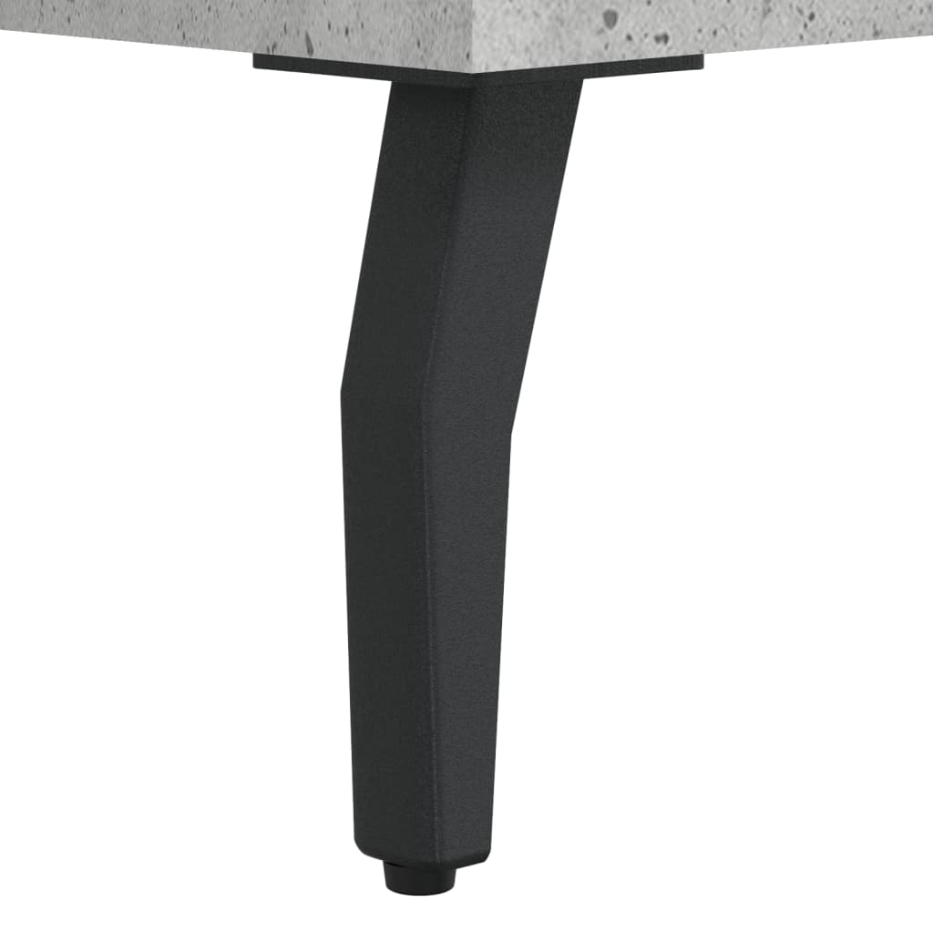 Bancheta pantofar, gri beton, 102x35x55 cm, lemn prelucrat - Lando