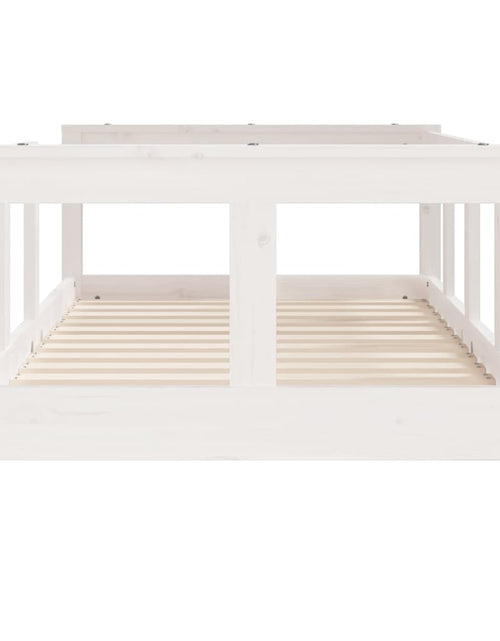 Încărcați imaginea în vizualizatorul Galerie, Cadru de pat pentru copii, alb, 70x140 cm, lemn masiv de pin
