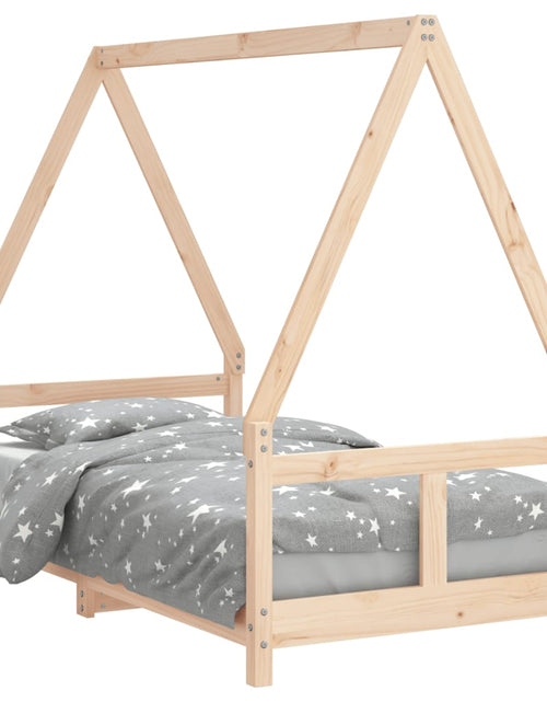 Загрузите изображение в средство просмотра галереи, Cadru de pat pentru copii, 80x160 cm, lemn masiv de pin - Lando
