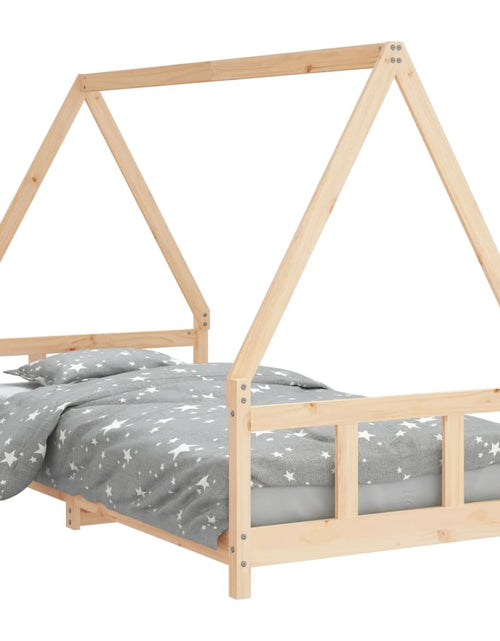 Загрузите изображение в средство просмотра галереи, Cadru de pat pentru copii, 90x190 cm, lemn masiv de pin - Lando

