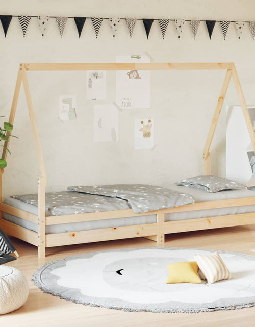 Încărcați imaginea în vizualizatorul Galerie, Cadru pat pentru copii, 90x200 cm, lemn masiv de pin - Lando
