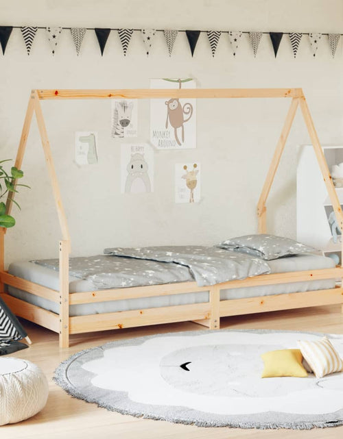 Încărcați imaginea în vizualizatorul Galerie, Cadru de pat pentru copii, 90x190 cm, lemn masiv de pin - Lando
