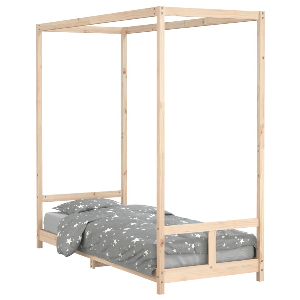 Cadru de pat pentru copii, 80x200 cm, lemn masiv de pin - Lando