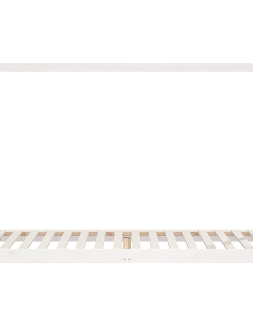 Încărcați imaginea în vizualizatorul Galerie, Cadru de pat pentru copii, alb, 90x200 cm, lemn masiv de pin - Lando
