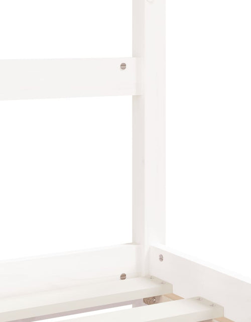Загрузите изображение в средство просмотра галереи, Cadru de pat copii cu sertare, alb, 80x160 cm, lemn masiv pin - Lando
