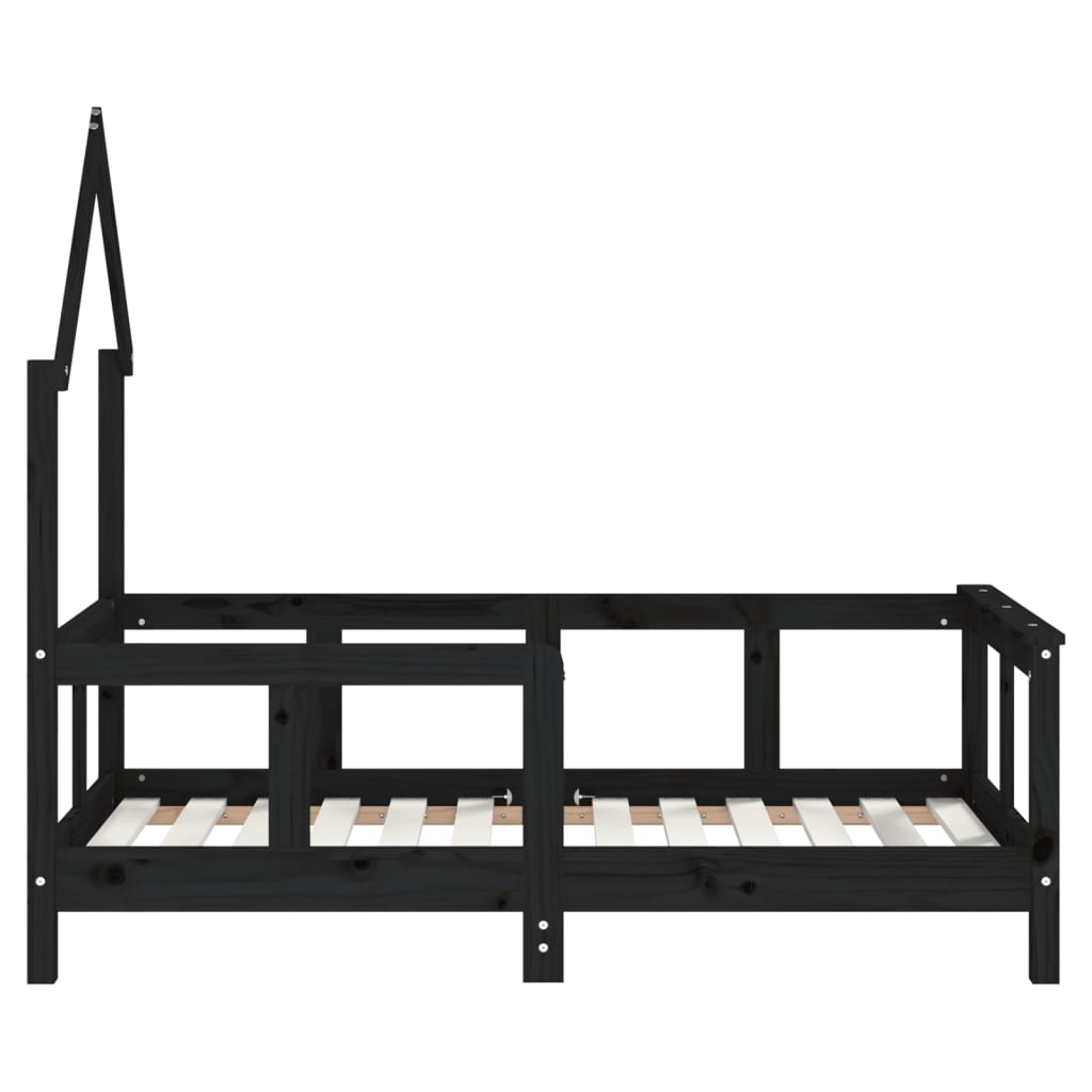 Cadru de pat pentru copii, 70x140 cm, lemn masiv de pin - Lando