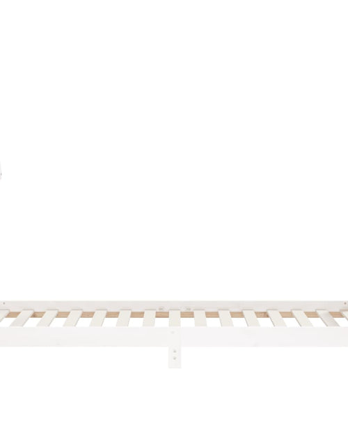 Încărcați imaginea în vizualizatorul Galerie, Cadru de pat pentru copii, alb, 90x190 cm, lemn masiv de pin - Lando
