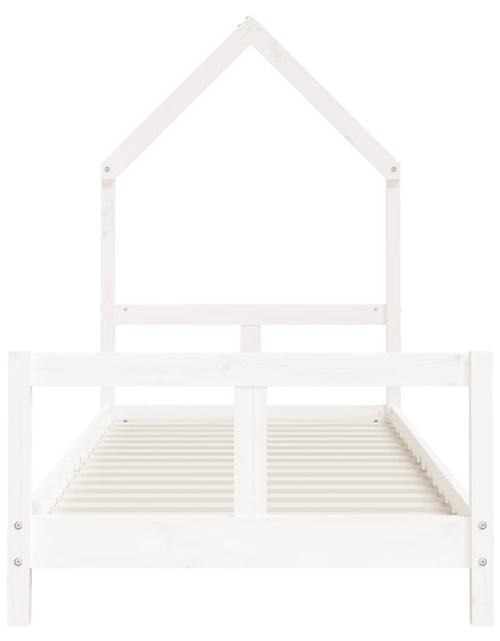 Загрузите изображение в средство просмотра галереи, Cadru de pat pentru copii, alb, 80x200 cm, lemn masiv de pin - Lando
