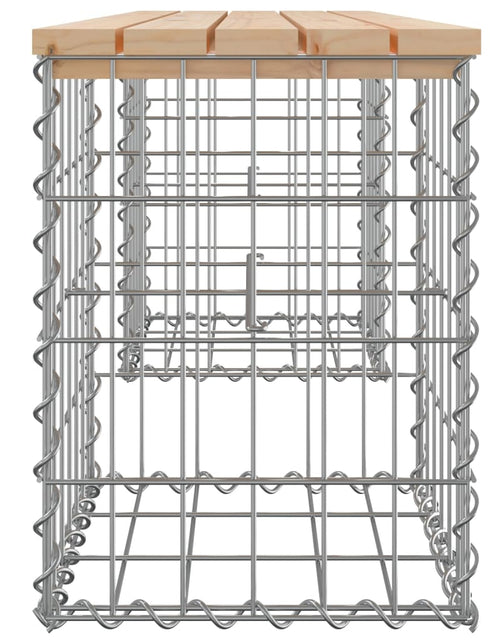 Загрузите изображение в средство просмотра галереи, Bancă de grădină, design gabion, 103x31x42 cm, lemn masiv pin
