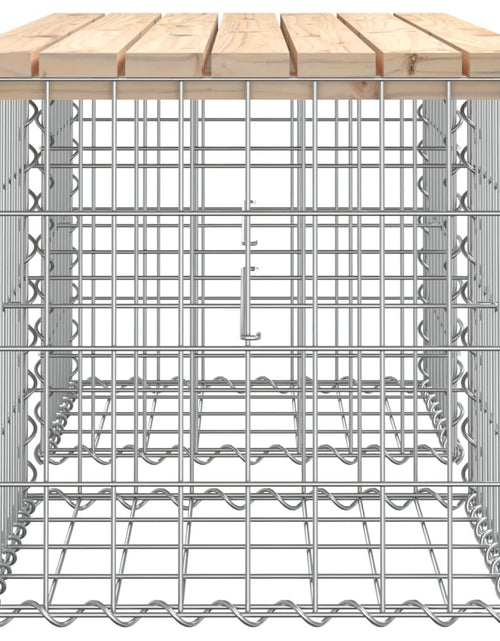 Загрузите изображение в средство просмотра галереи, Bancă de grădină, design gabion, 103x44x42cm, lemn masiv de pin Lando - Lando
