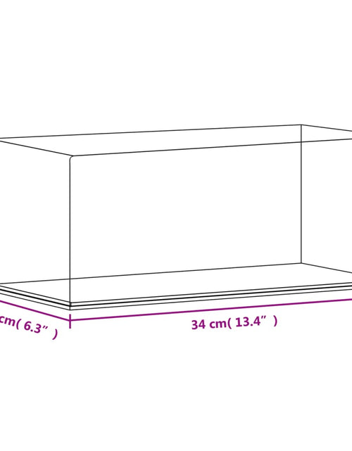 Загрузите изображение в средство просмотра галереи, Cutie de prezentare, transparent, 34x16x14 cm, acril Lando - Lando
