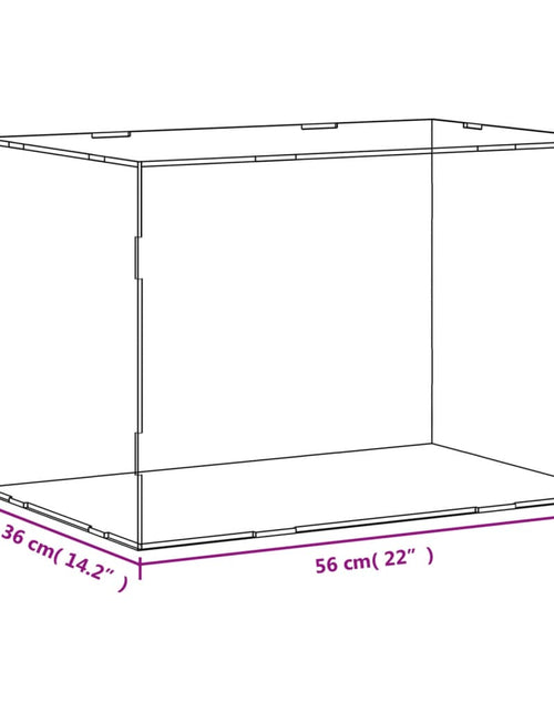 Încărcați imaginea în vizualizatorul Galerie, Cutie de prezentare, transparent, 56x36x37 cm, acril - Lando

