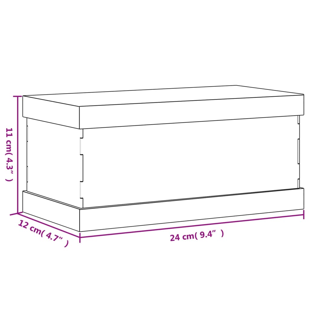 Cutie de prezentare, transparent, 24x12x11 cm, acril Lando - Lando