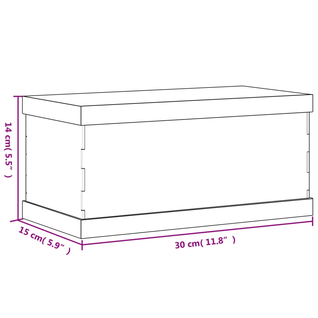 Cutie de prezentare, transparent, 30x15x14 cm, acril Lando - Lando