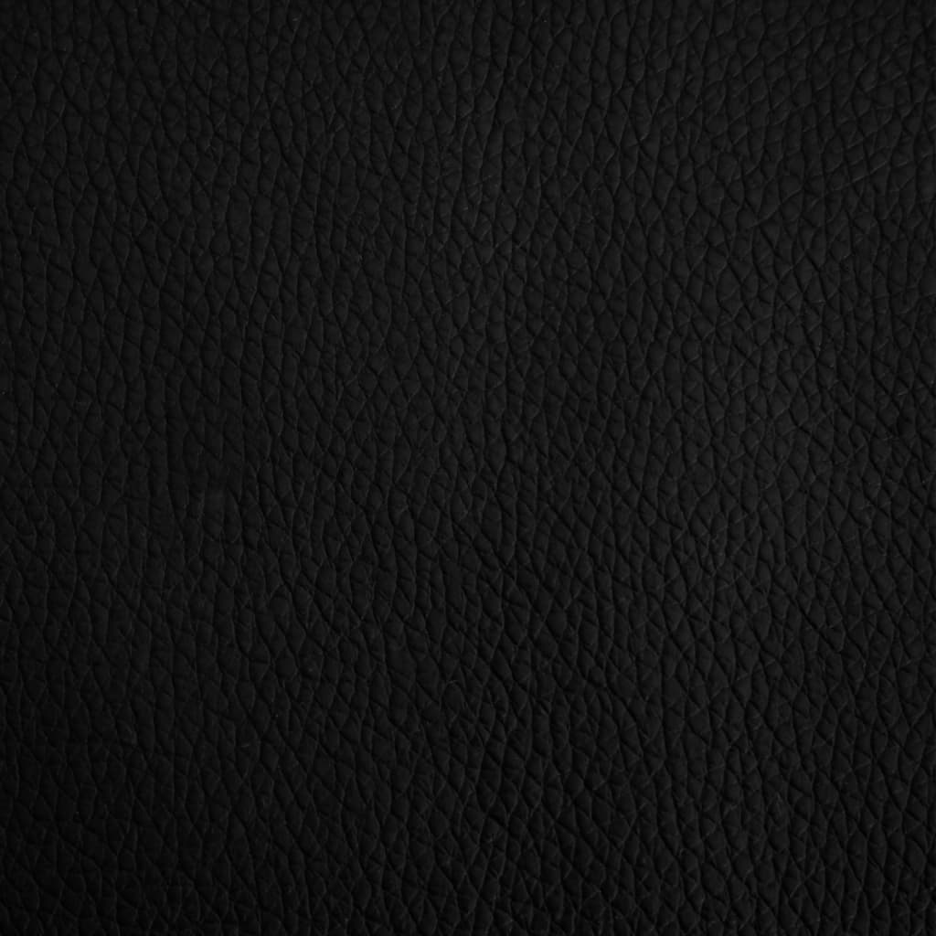 Canapea pentru copii, negru, 70x45x30 cm, piele ecologică - Lando