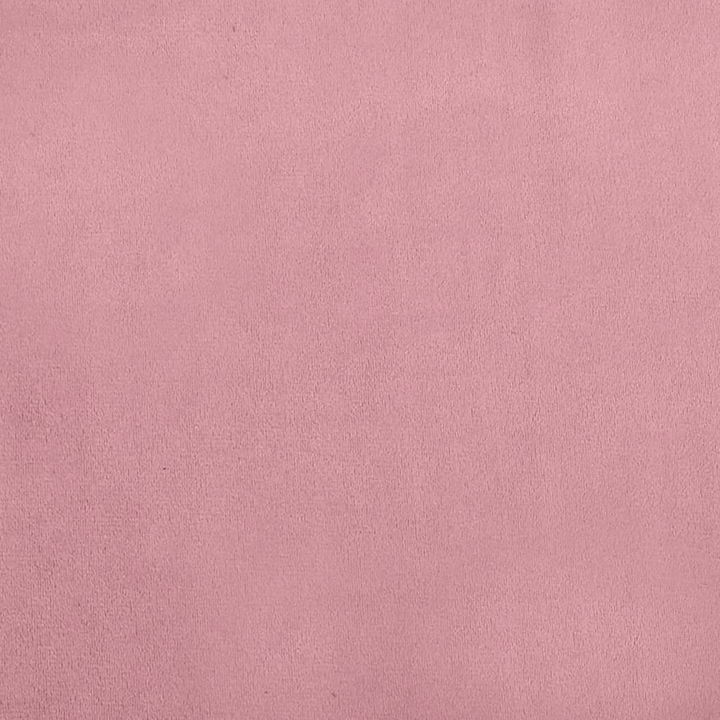 Canapea pentru copii, roz, 100x54x33 cm, catifea - Lando