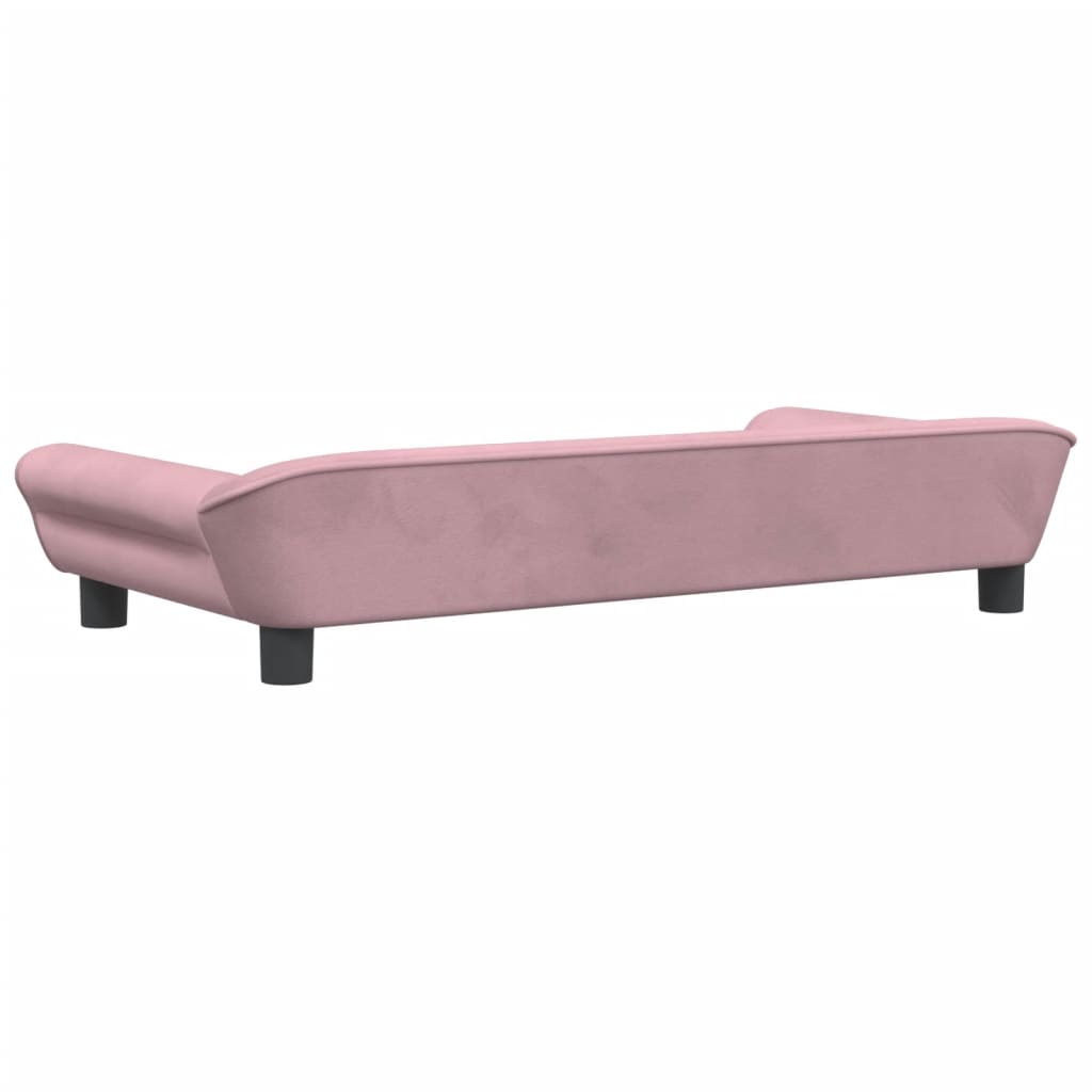 Canapea pentru copii, roz, 100x50x26 cm, catifea - Lando