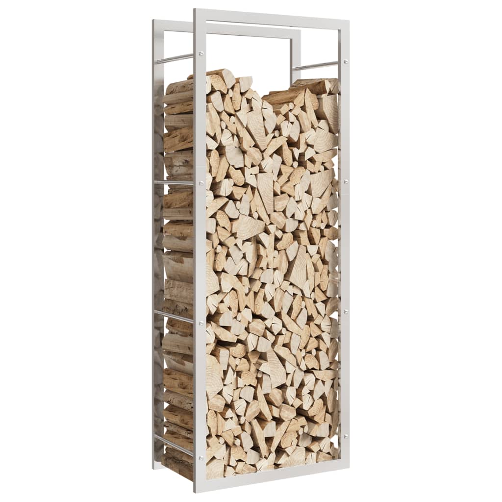 Suport pentru lemne de foc, 50x28x132 cm, oțel inoxidabil - Lando