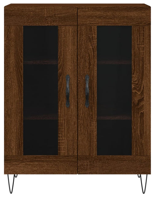 Încărcați imaginea în vizualizatorul Galerie, Dulap înalt, stejar maro, 69,5x34x180 cm, lemn compozit - Lando
