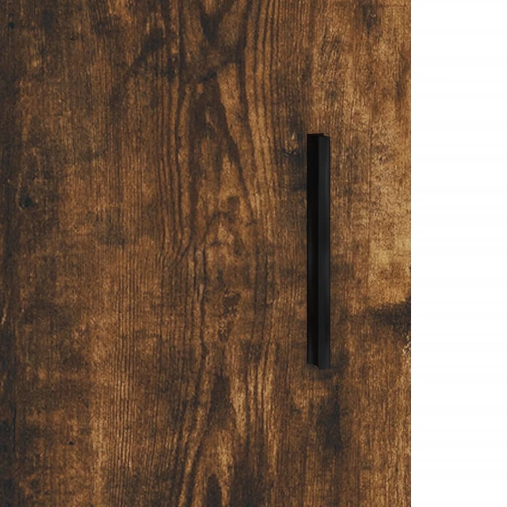Dulap înalt, stejar fumuriu, 69,5x34x180, lemn compozit - Lando