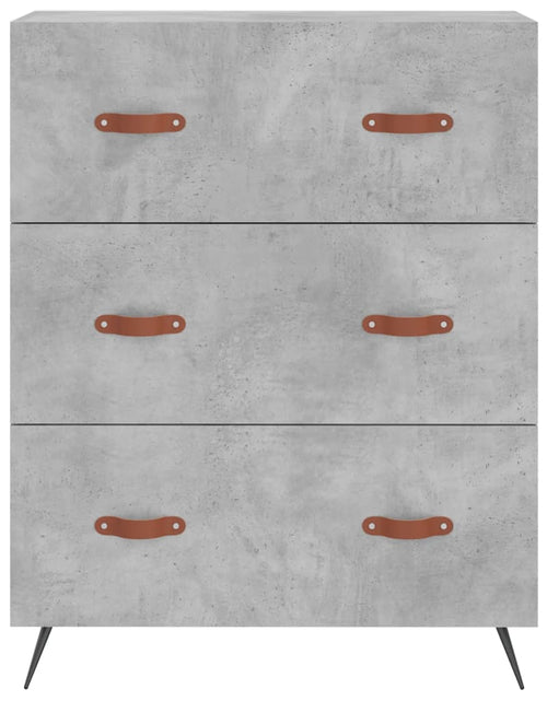 Загрузите изображение в средство просмотра галереи, Dulap înalt, gri beton, 69,5x34x180, lemn compozit - Lando
