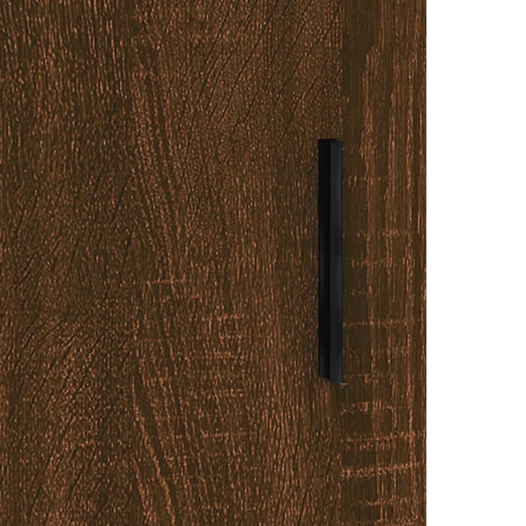 Dulap înalt, stejar maro, 69,5x34x180 cm, lemn compozit - Lando