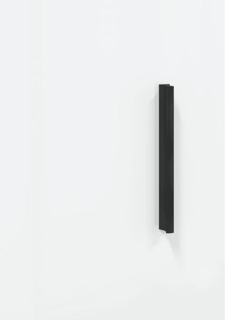 Загрузите изображение в средство просмотра галереи, Dulap înalt, alb extralucios, 69,5x34x180 cm, lemn compozit - Lando
