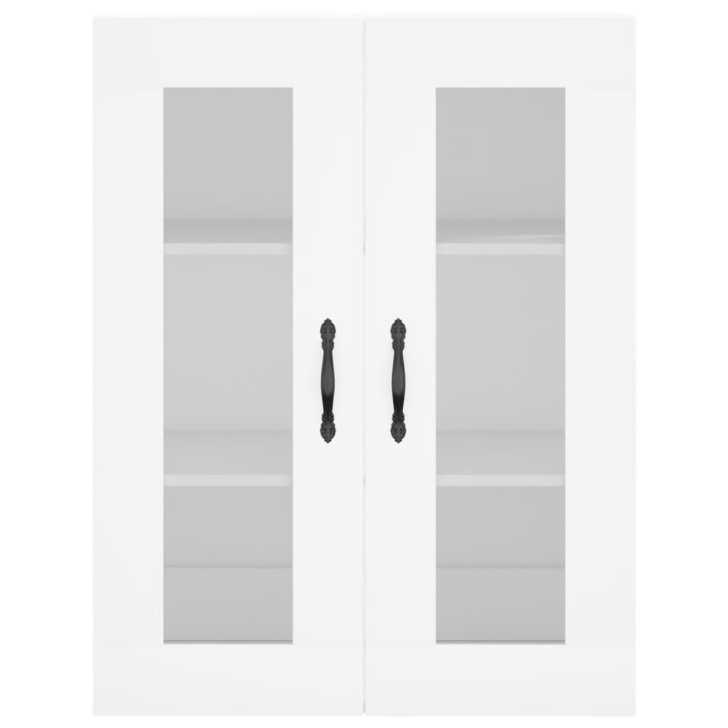 Dulap înalt, alb, 69,5x34x180 cm, lemn compozit - Lando