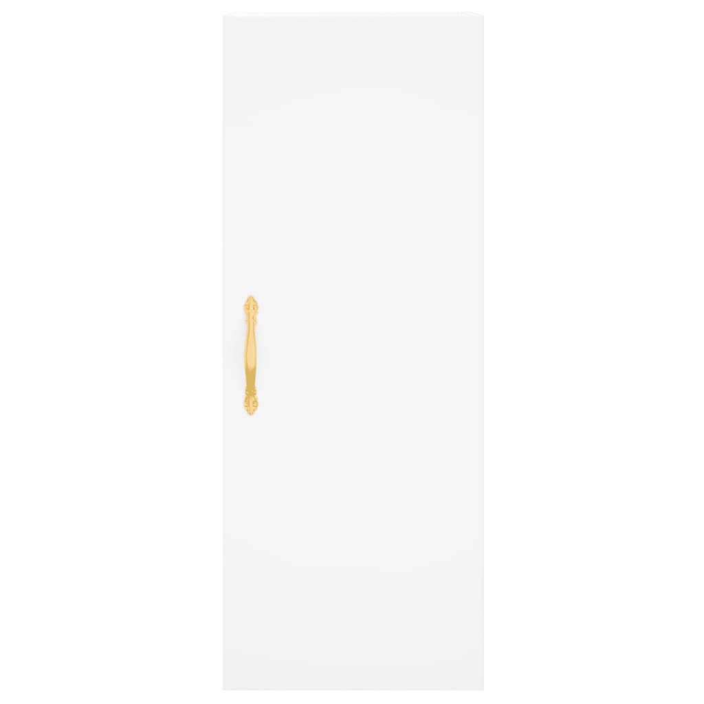 Dulap înalt, alb, 34,5x34x180 cm, lemn prelucrat - Lando