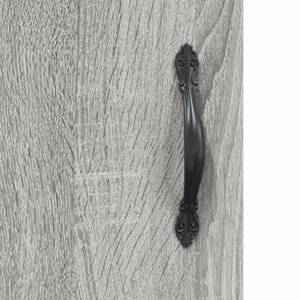 Dulap înalt, gri sonoma, 34,5x34x180 cm, lemn prelucrat - Lando