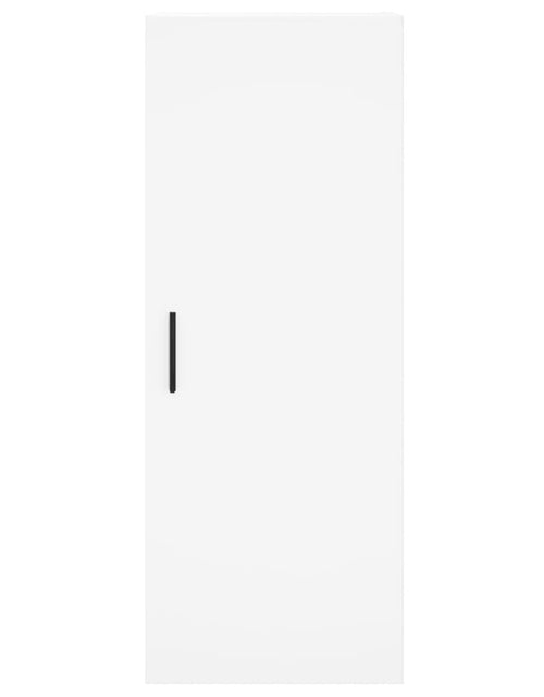 Загрузите изображение в средство просмотра галереи, Dulap înalt, alb, 34,5x34x180 cm, lemn prelucrat Lando - Lando
