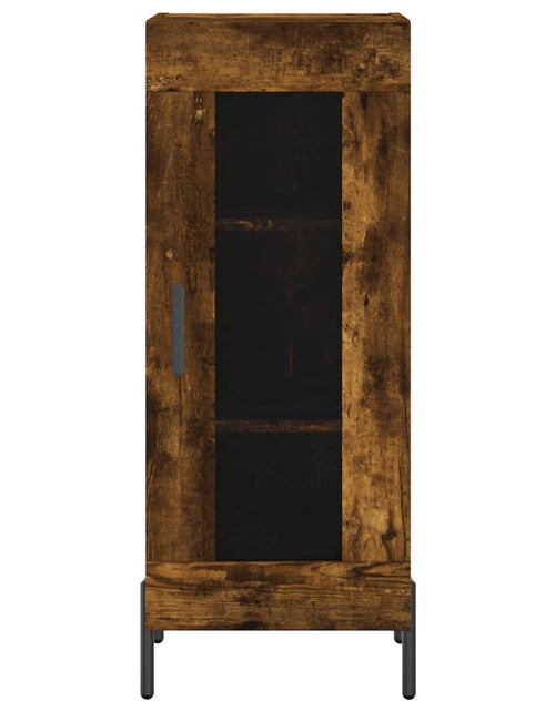 Загрузите изображение в средство просмотра галереи, Dulap înalt, stejar fumuriu, 34,5x34x180 cm, lemn prelucrat - Lando
