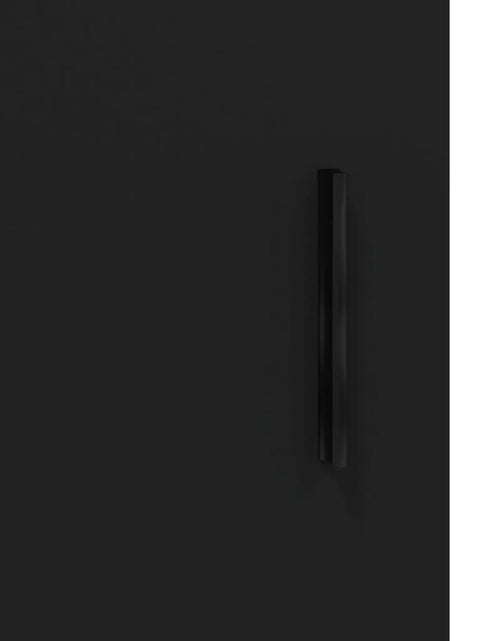 Загрузите изображение в средство просмотра галереи, Dulap înalt, negru, 69,5x34x180 cm, lemn compozit - Lando
