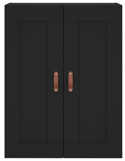 Încărcați imaginea în vizualizatorul Galerie, Dulap înalt, negru, 69,5x34x180 cm, lemn compozit - Lando
