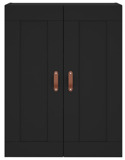 Încărcați imaginea în vizualizatorul Galerie, Dulap înalt, negru, 69,5x34x180 cm, lemn compozit Lando - Lando
