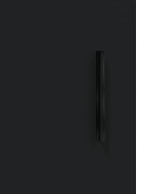 Загрузите изображение в средство просмотра галереи, Dulap înalt, negru, 69,5x34x180 cm, lemn compozit Lando - Lando
