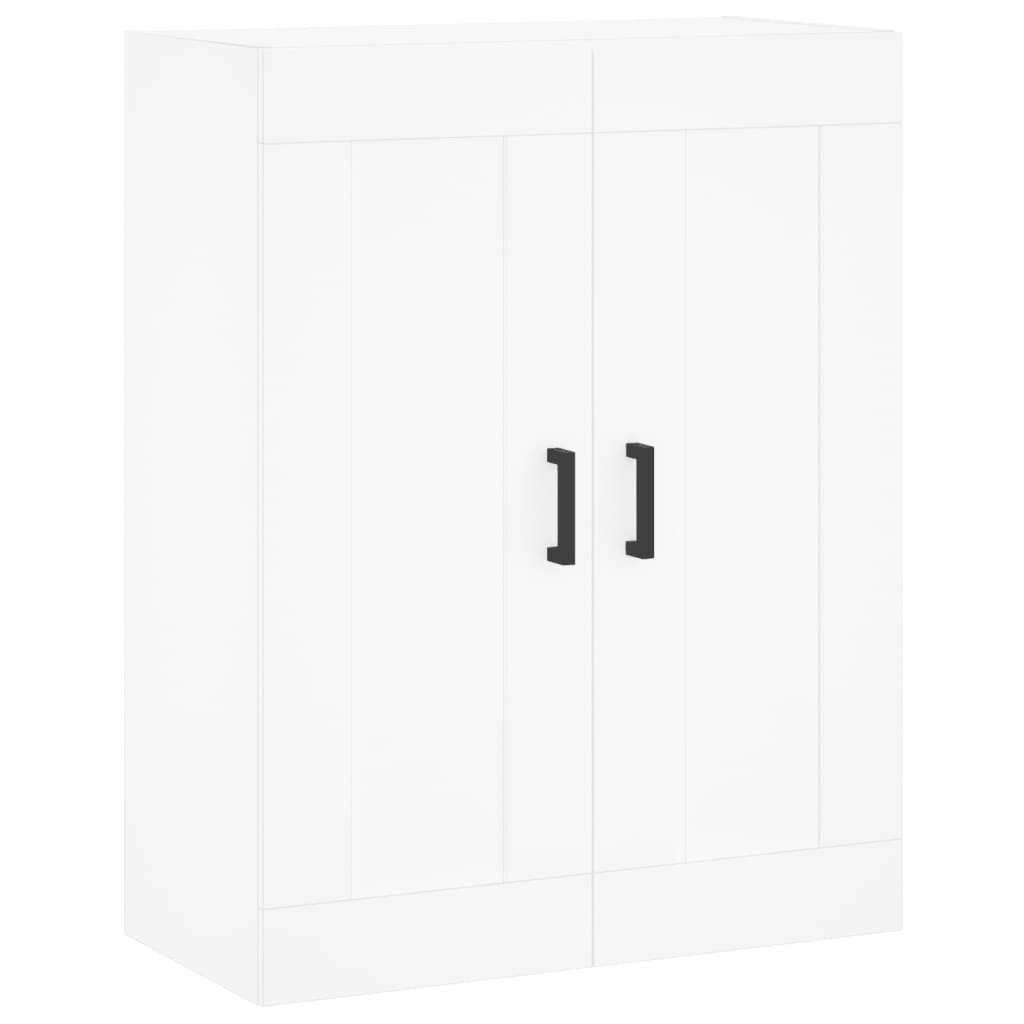Dulap înalt, alb, 69,5x34x180 cm, lemn compozit - Lando