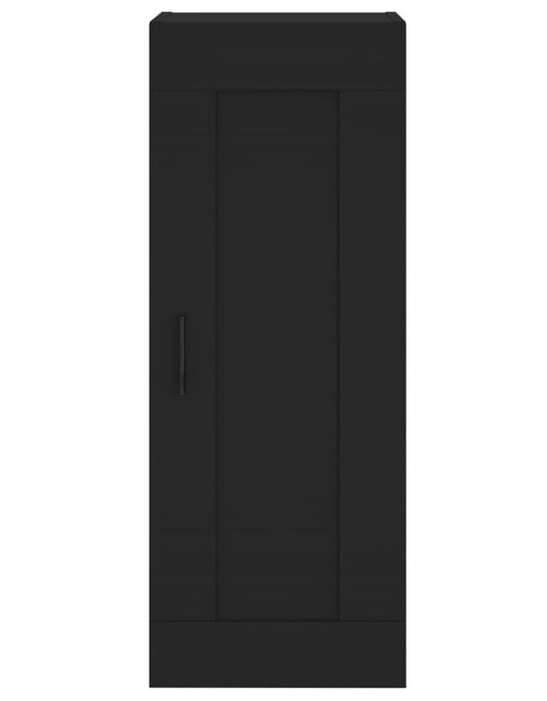 Încărcați imaginea în vizualizatorul Galerie, Dulap înalt, negru, 34,5x34x180 cm, lemn prelucrat - Lando
