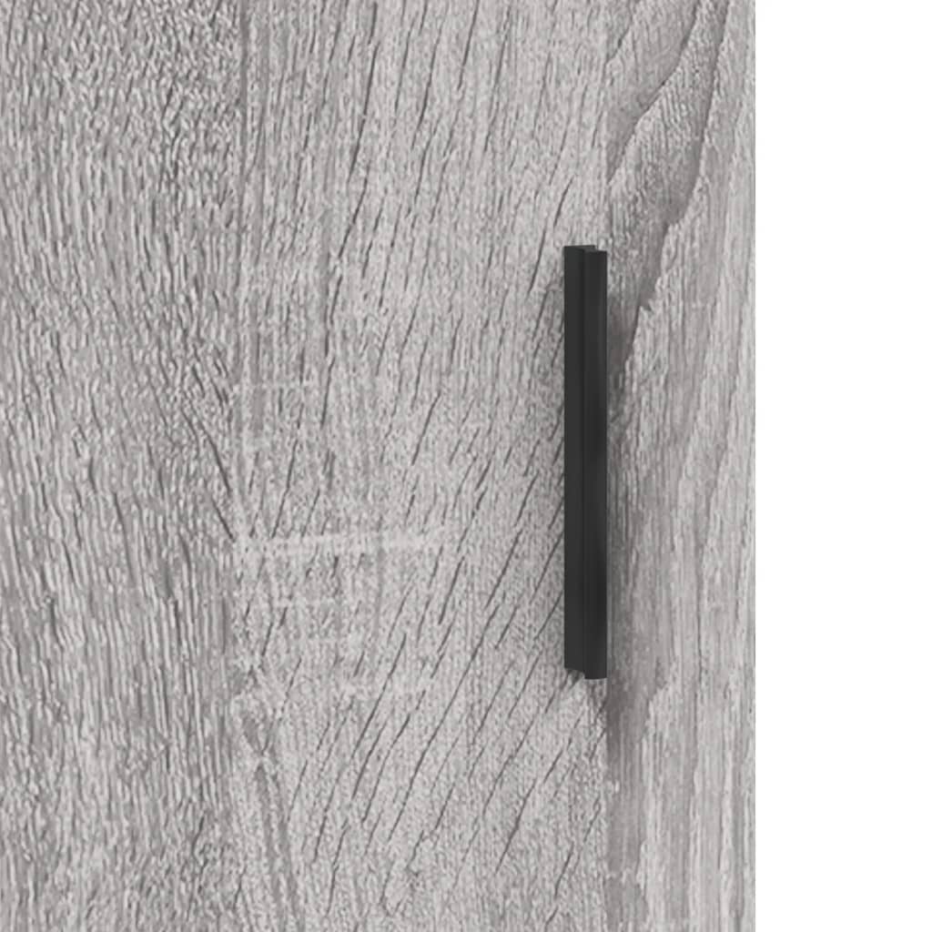 Dulap înalt, gri sonoma, 34,5x34x180 cm, lemn prelucrat - Lando