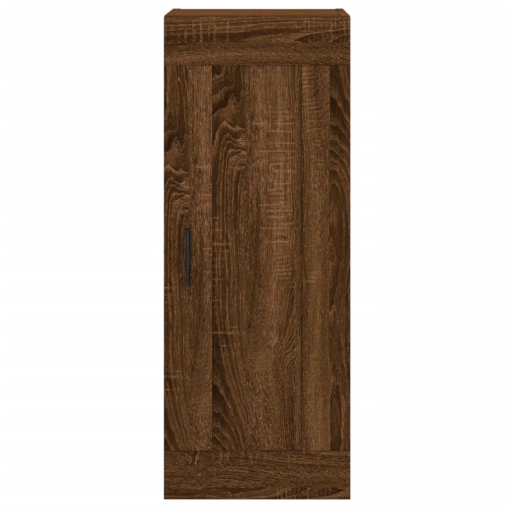 Dulap înalt, stejar maro, 34,5x34x180 cm, lemn prelucrat - Lando