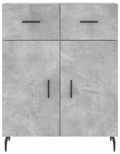 Загрузите изображение в средство просмотра галереи, Dulap înalt, gri beton, 69,5x34x180, lemn compozit Lando - Lando
